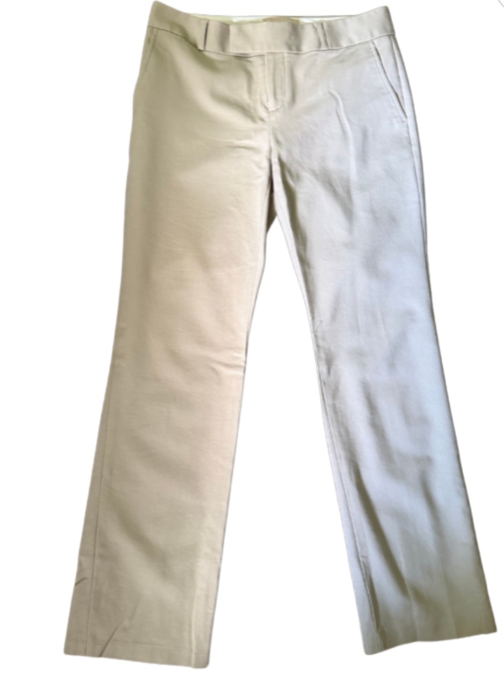 Banana Republic Straight Leg Pants in Light Khaki
